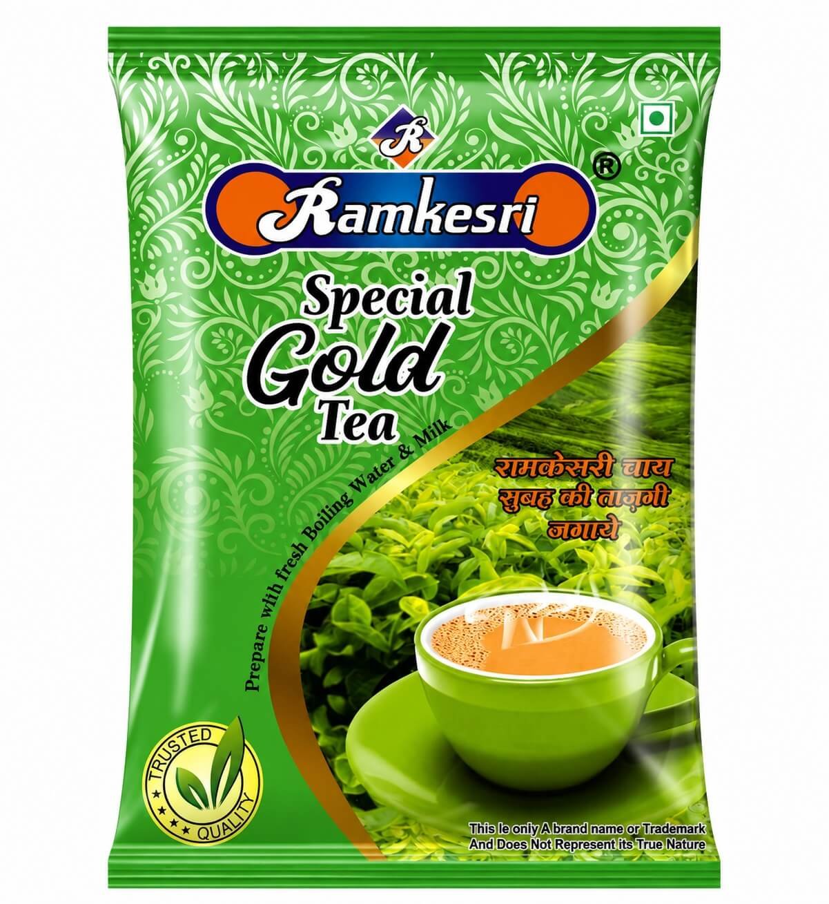 Ramkesri Special Gold Tea | रामकेसरी स्पेशल गोल्ड चाय | Premium Flavoured Tea Blend | Rich Aroma & Fresh Taste | Authentic Indian Tea