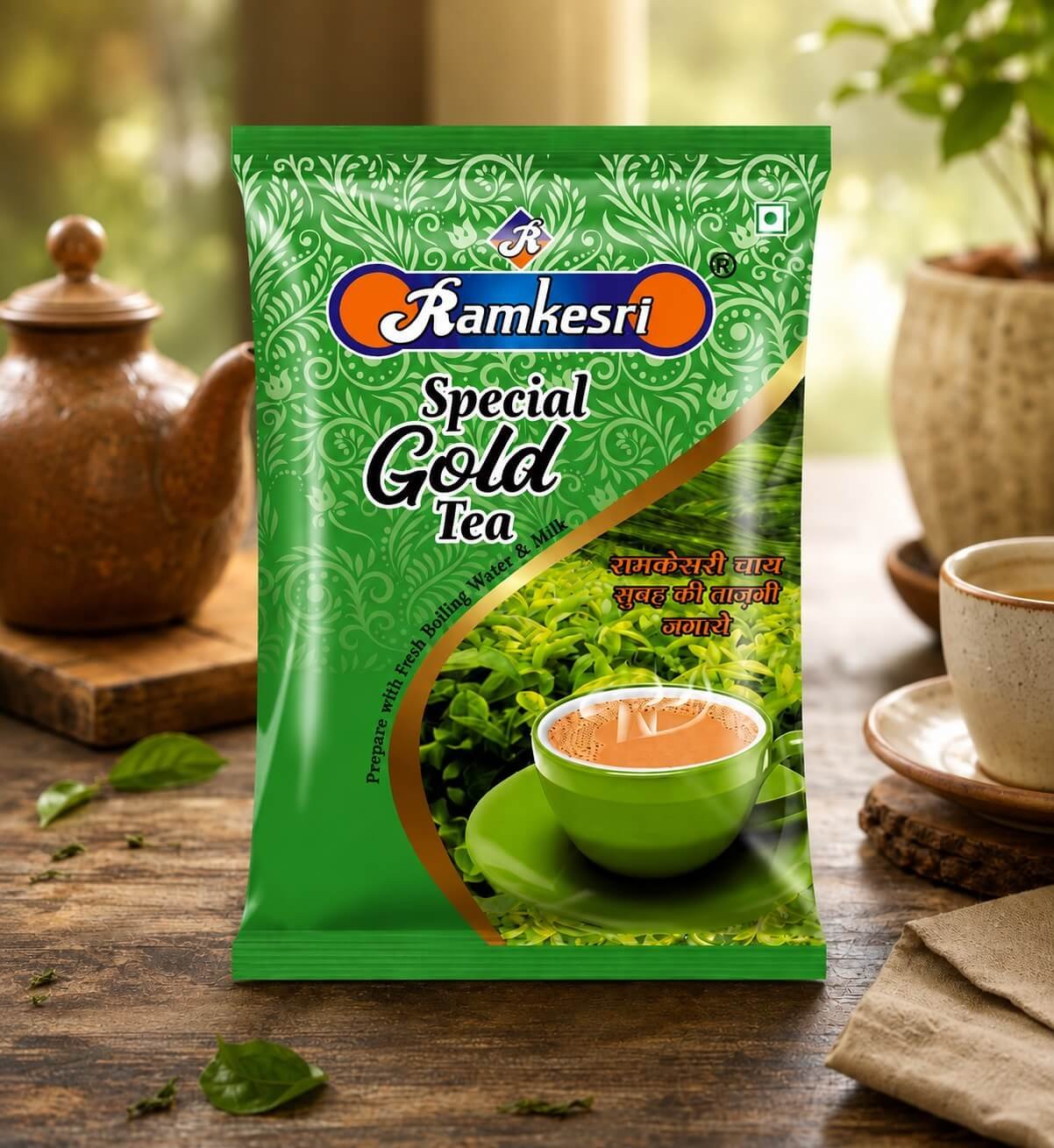 Ramkesri Special Gold Tea | रामकेसरी स्पेशल गोल्ड चाय | Premium Flavoured Tea Blend | Rich Aroma & Fresh Taste | Authentic Indian Tea - Image 5