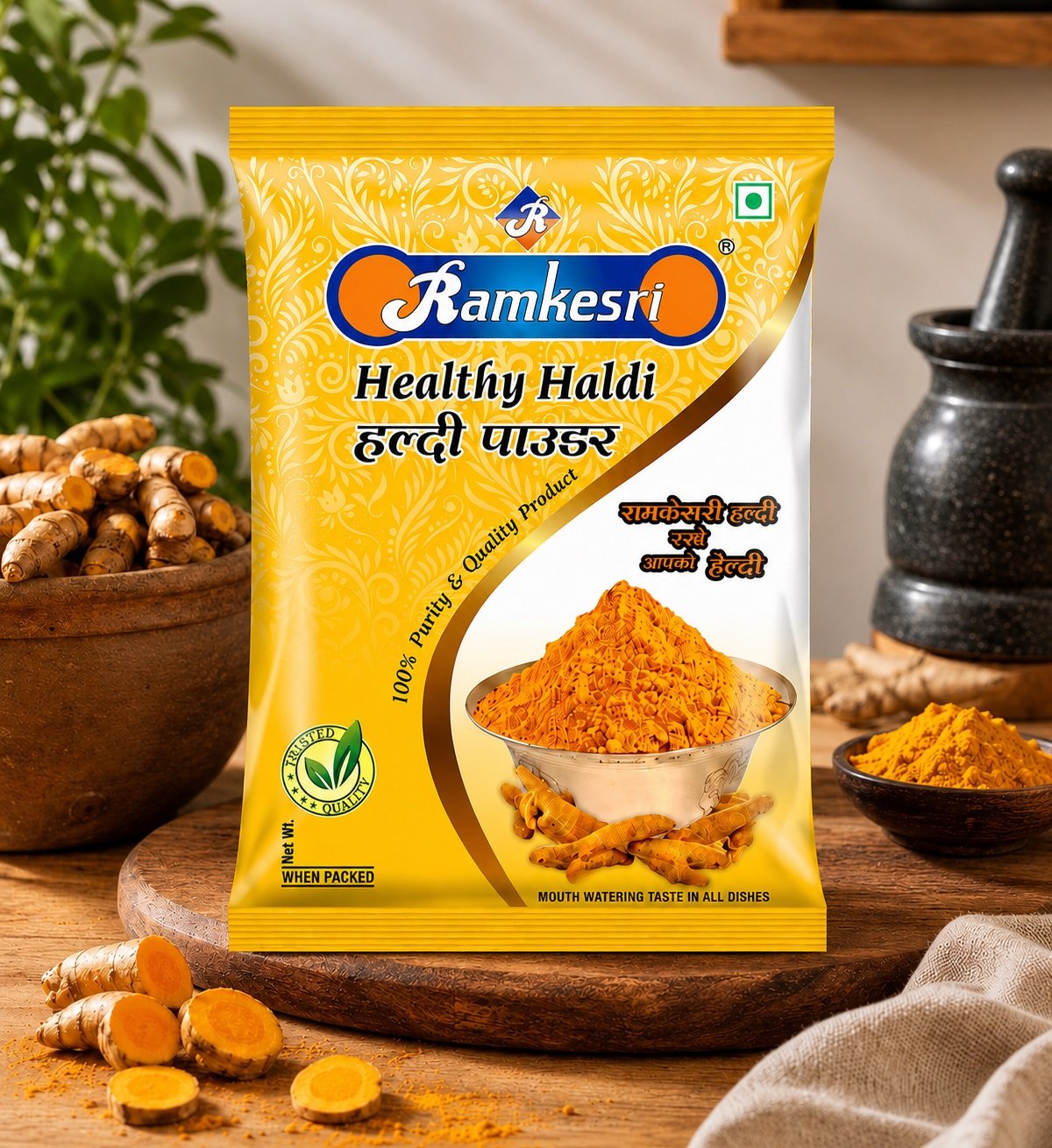 Ramkesri Haldi Powder | रामकेसरी हल्दी पाउडर | 100% Pure Natural Turmeric | Premium Quality Spice - Image 3